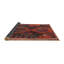 Tapis de zone orange/noir contemporaine-1994807907