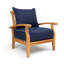 Chaise de patio en teck avec coussins Summerton-1758843460
