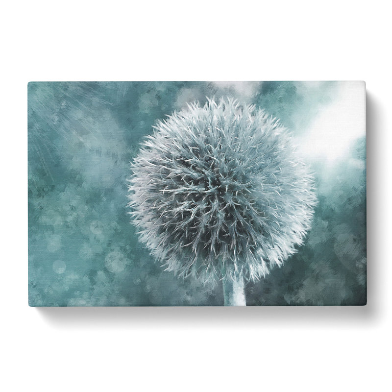 Globe Thistle - Wrapped Canvas Painting, 35cm H x 50cm W x 3cm D