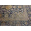 Square Wool 1930s Allover Floral Hand Knotted Pile Large Blue Antique Rug