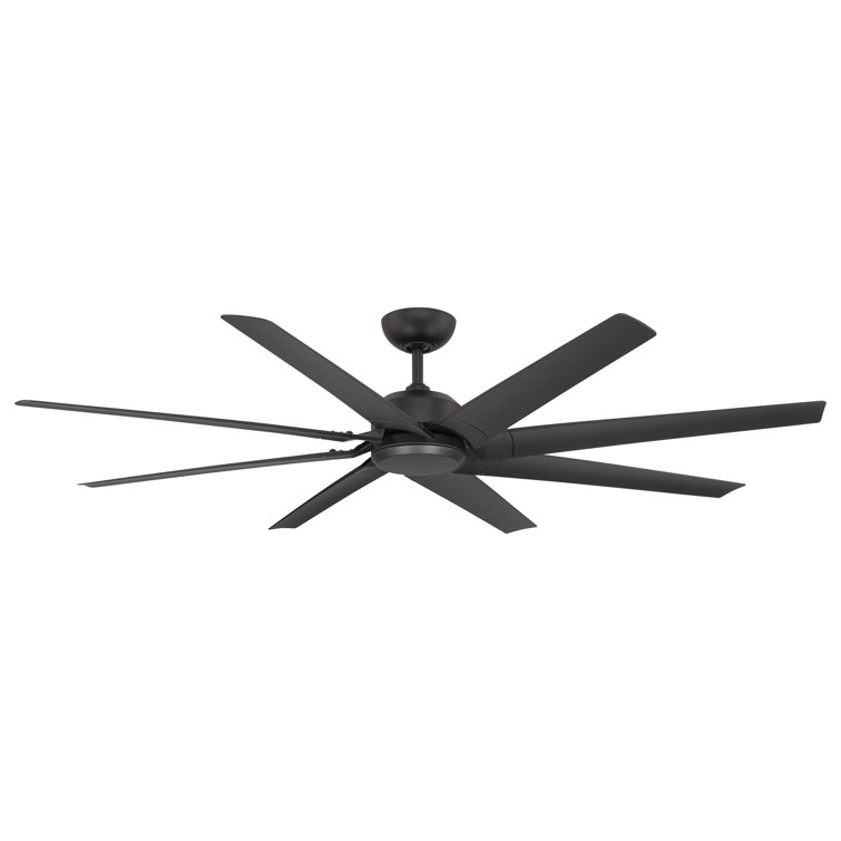 Roboto XL Indoor/Outdoor 8-Blade Smart Ceiling Fan 70" and Remote Control Included, Works With Alexa and iOS / Android App