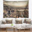 Tapisseriee aérienne de polyester cityscape manhattan skyscrapers avec accessoires suspendus inclus-28489608