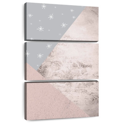 Avery Blush Pink Grey Mountains III