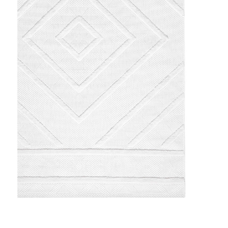 Roana Rectangle Geometric Indoor / Outdoor Area Rug, Rectangle 2'7" x 4'11"