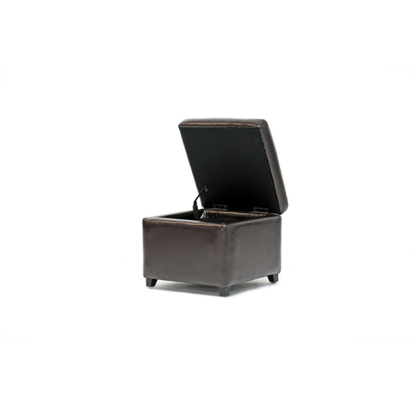 Cate Faux Leather Ottoman