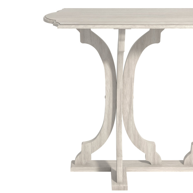 Vesely Saylor 45.9" Solid Wood Console Table, Anti White