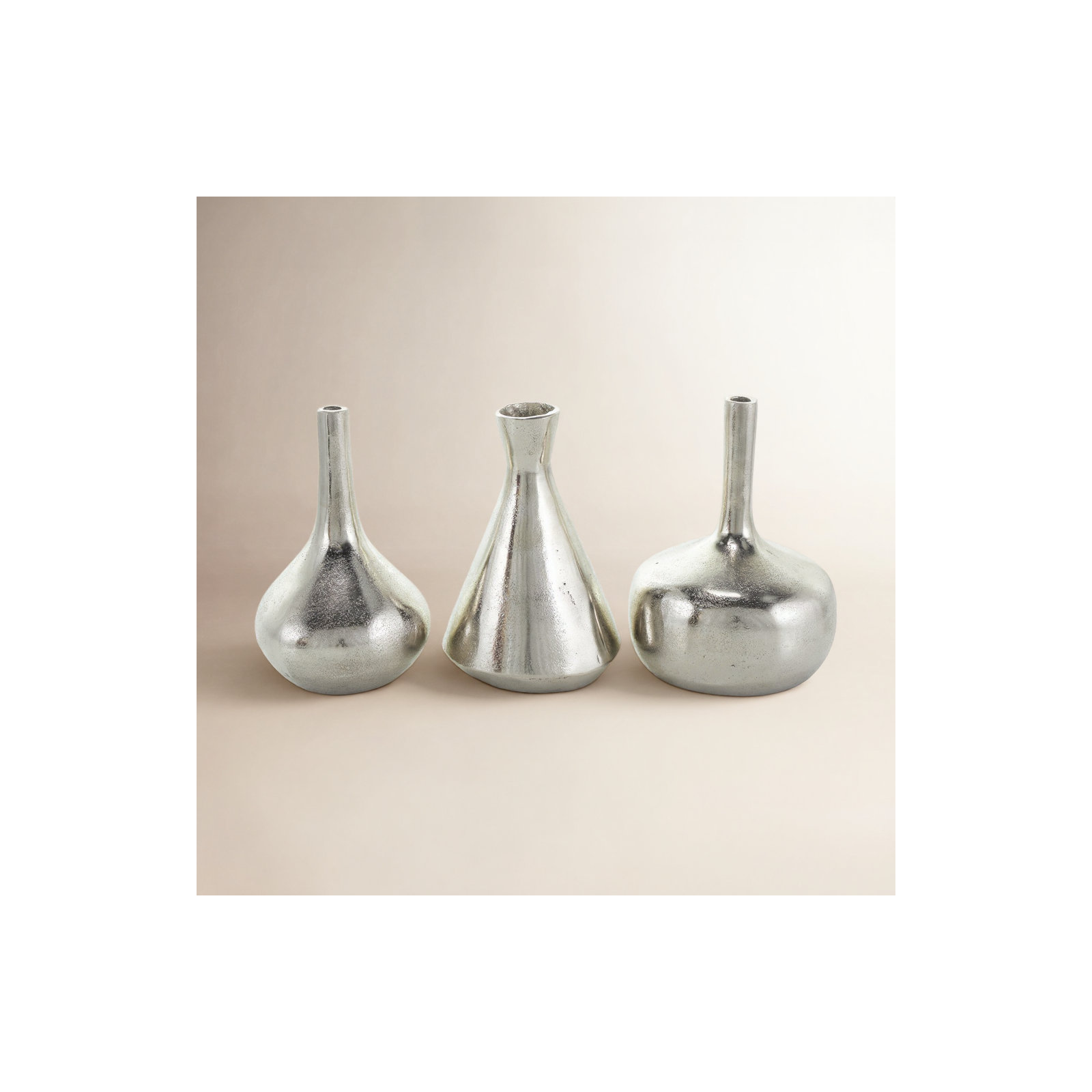 Earthenware Table Vase, Silver