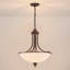 Suspension traditionnelle en verre à 4 lumières - 48 cm (18,9 po) avec variateur-1710317707