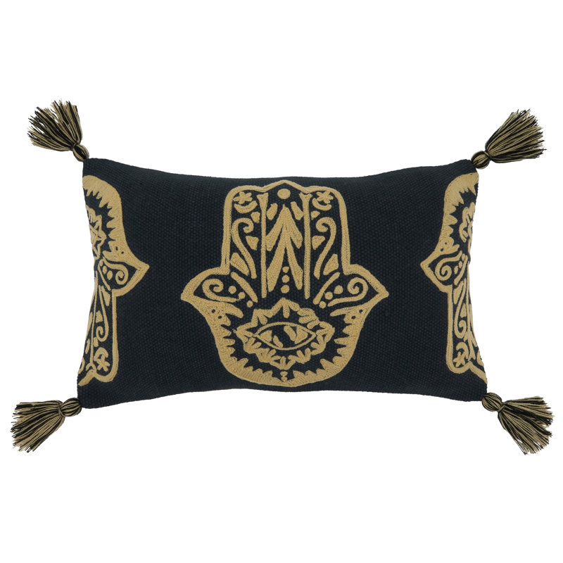 Dinah Collection Embroidered Cotton Pillow Cover