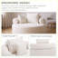 Canapé-lit pour salon, chambre à coucher, appartement, bureau - blanc-995868451-995868449