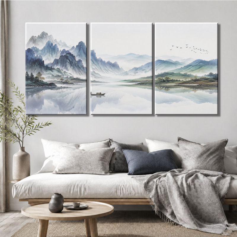 Impression sur toile 3 bateaux, 16 * 24 pouces * 3