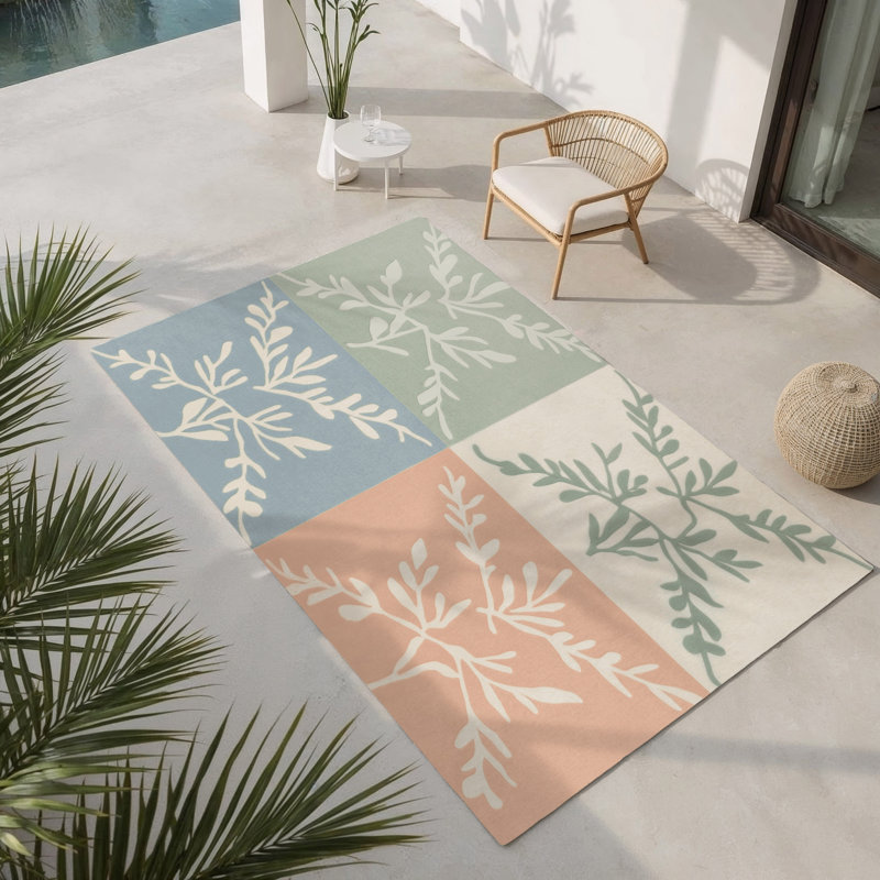 Tapis intérieur et extérieur Breezy Grove, Rectangle 4pi x 6 pi