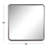 Vogler Metal Square Wall Mirror