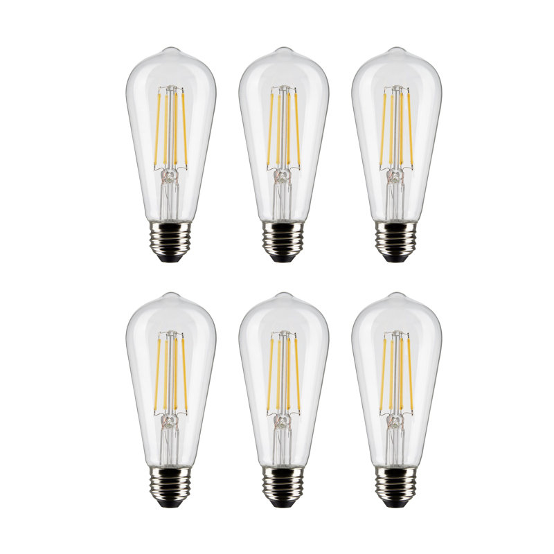  8 Watt (60 Watt Equivalent), ST19 LED, Dimmable Light Bulb, E26/Medium (Standard) Base, 3000K