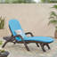 Luxueuse chaise longue avec coussin ergonomique, parfaite pour bronzer et se détendre dans n'importe quel environnement extérieur.-1194846856