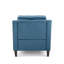 Fauteuil club en velours bleu
