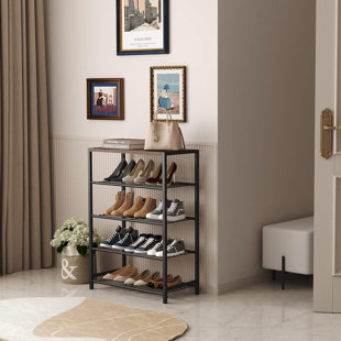 Retail Shoe Display Rack - Double-Sided Folding Design - 48 x 29.5 x 55