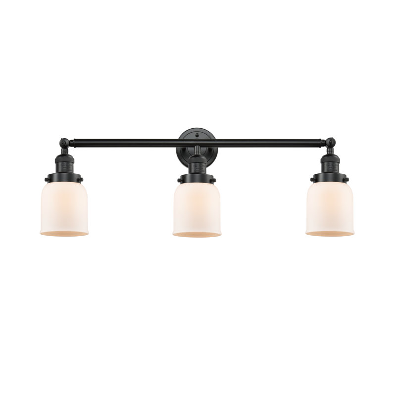 Aponte 3 - Light Dimmable Vanity Light, Matte White, Oil Rubbed Bronze, Bulb Not Included