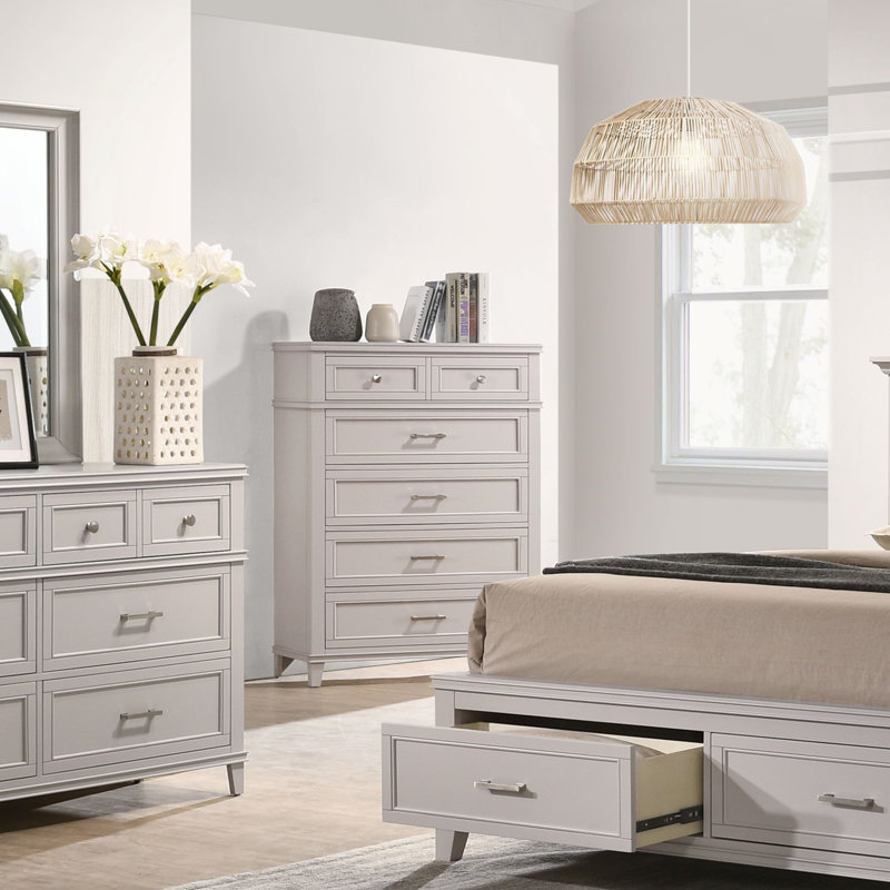 5 Drawer Chest, Gray
