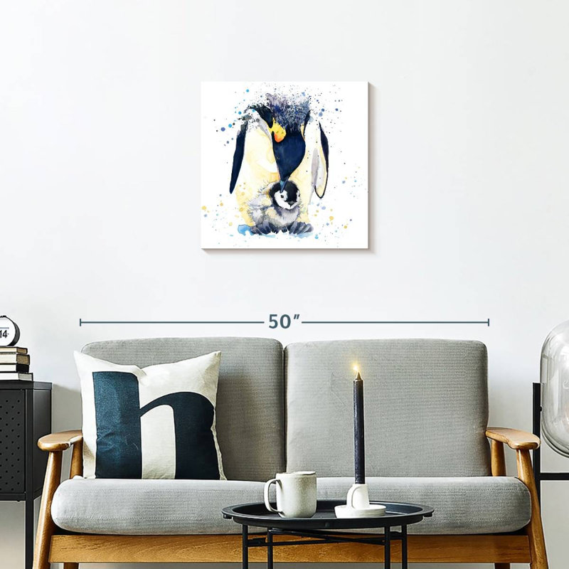 Crowle Cute Arctic Penguins, 20" H x 20" W