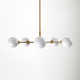 Andrea 5 Light Metal Dimmable Sputnik Chandelier