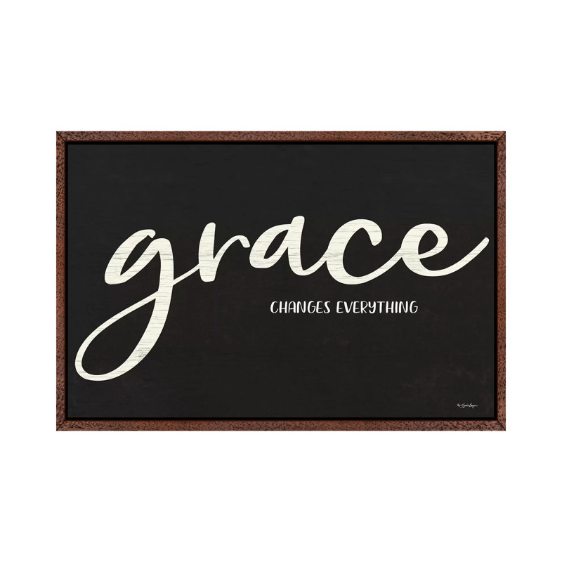 Grace by Susie Boyer - Print on Canvas, Classic Brown Wood Floater Framed, 66.04cm H x 101.6cm W x 3.81cm D