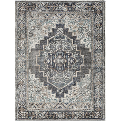Tapis oriental gris / blanc Frenda