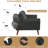 Convertible Futon Sofa Bed, 75" Futons Couch with Adjustable Backrest for Living Room Home Office Aprtment, Recliner Lounge, Loveseat Sofa-1013774329