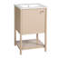 Ensemble de meuble-lavabo sur pied 20 po avec lavabo en céramique et meuble-lavabo simple autoportant 20 po