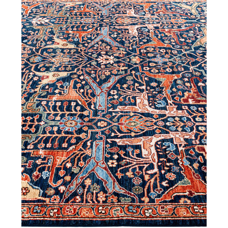 Dobbins One-of-a-Kind 8' 0" X 9' 9" Wool Area Rug Blue