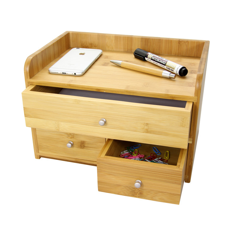 Deese Wood Desk Organiser