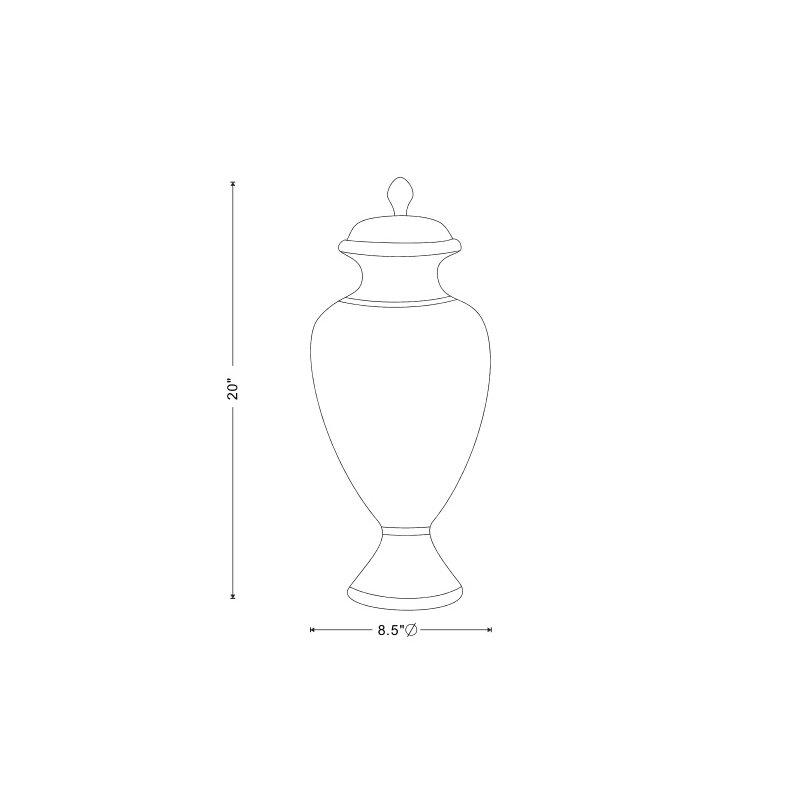 Greenwich Handmade Ceramic / Porcelain Jar, Apple Green