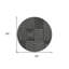 Tapis rond noir 8 po