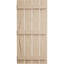 Volets rustiques en faux bois à quatre planches espacées (par paire)-71288260-88966848-88966855