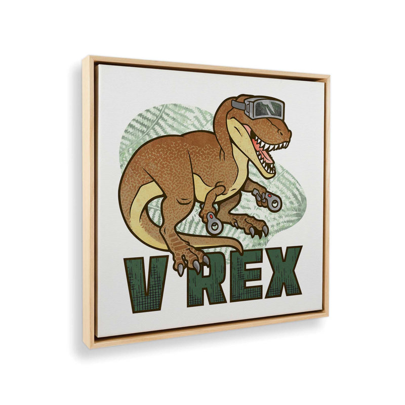 «V REX» par Lauren Rader, reproduction d'art, Toile avec cadre, L 36 x H 36, Érable