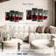 Red Wine Row - Ensemble de 4 toiles tendues-111057551