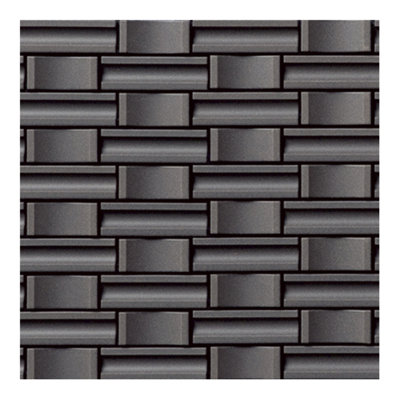 Crochet 1.06 in. x 3.43 in. Basketweave Ceramic Tile