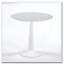 Table à piédestal moderne 31,5 pouces Mid-Century