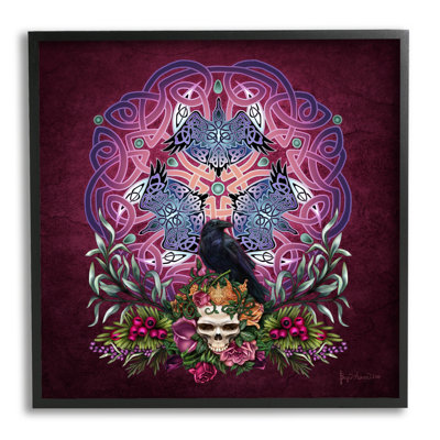Ravens & Celtic Knot - Reproduction d'un seul cadre photo sur toile