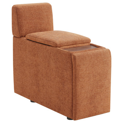 Winfree Storage Sofa Console With Cup Holders