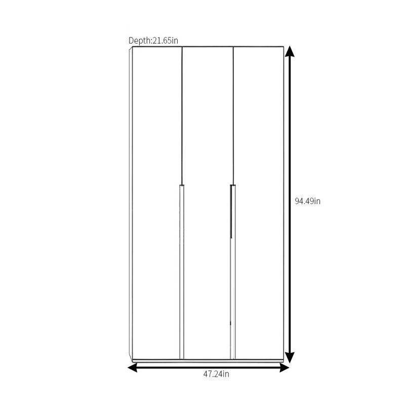 Garde-robe moderne, simple et pratique