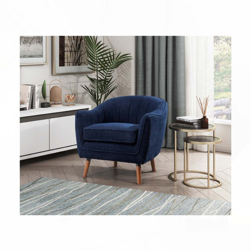 Chaise d'appoint moderne, Bleu