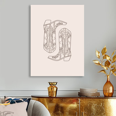 Illustration de bottes de cowboy