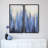 «Snowy Drip 1 and 2» par Martin Edwards - Ensemble de 2 peintures sur cadre flottant