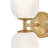 Refined Two-Light Ribbed Glass Bath Vanity Sconce-122467652