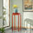 Solid Wood Table Carved Cloud Patterns Rounded Cor