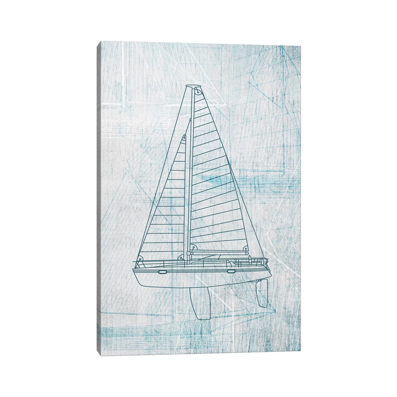Daniela's Sailboat II by Aimee Wilson - Wrapped Canvas Gallery-Wrapped Canvas Giclée, 20.32 cm H x 30.48 cm W