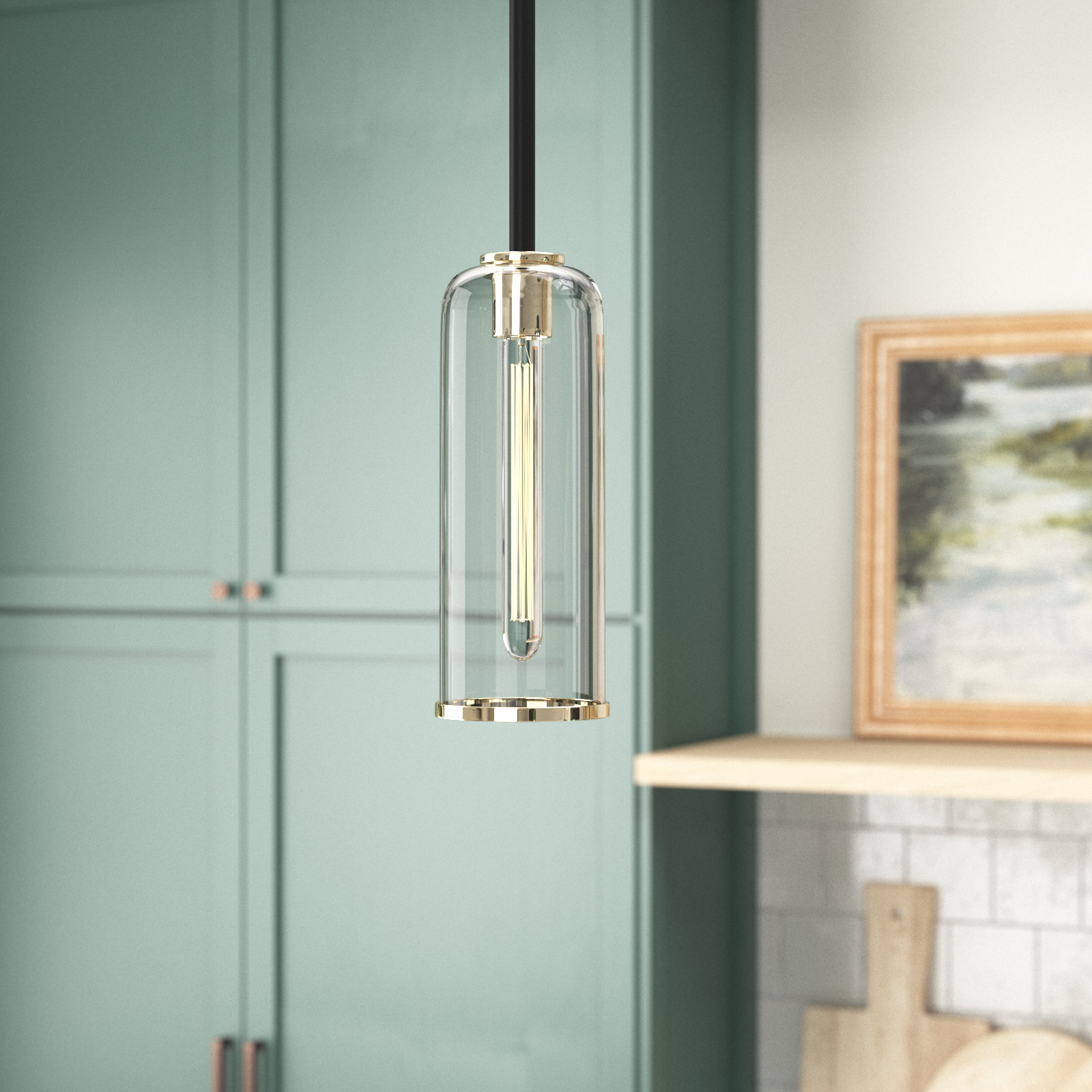 Delancey Single Light Glass Pendant
