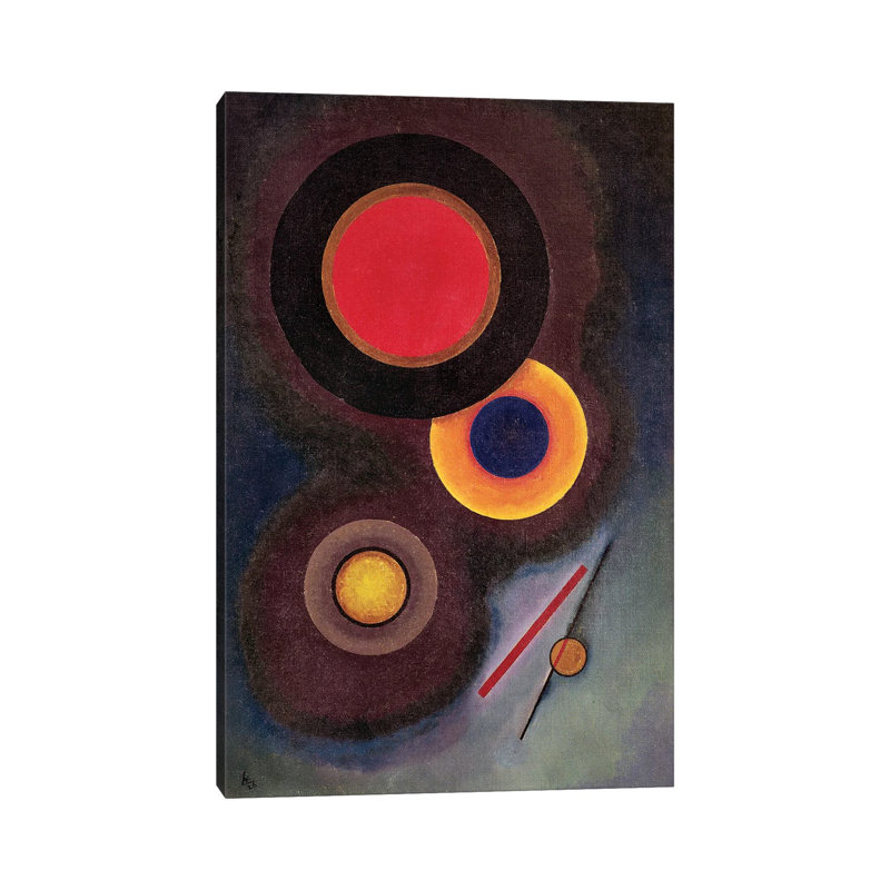 Composition With Circles And Lines, 1926 by Wassily Kandinsky - Wrapped Canvas Gallery-Wrapped Canvas Giclée