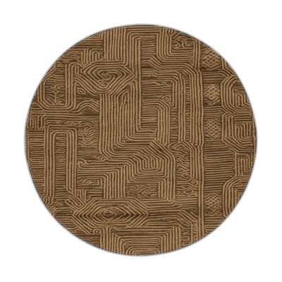 Turkish Brown Indoor and Outdoor Area Rug